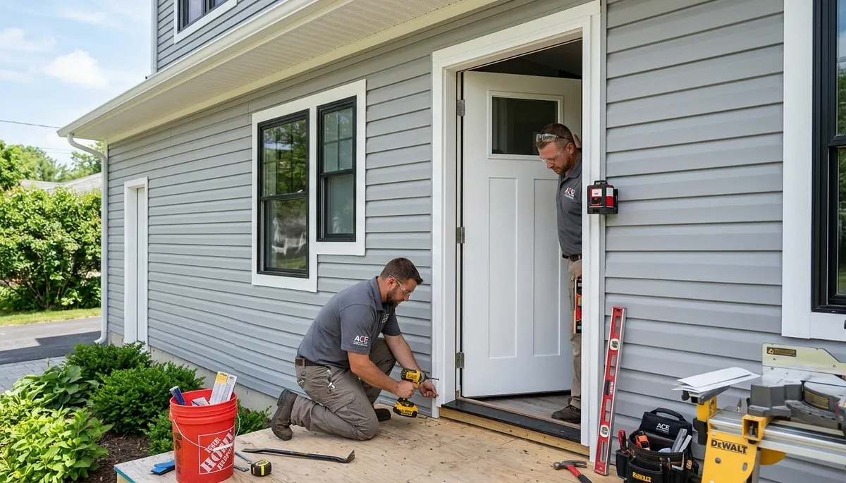 Professional door installation by vinyl siding experts in Orlando, FL homes