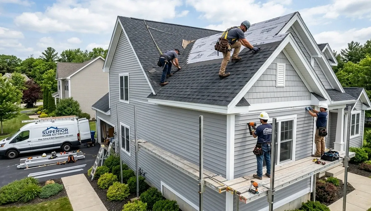 Professional vinyl siding installation on Orlando FL home exterior by Next Level Exteriors