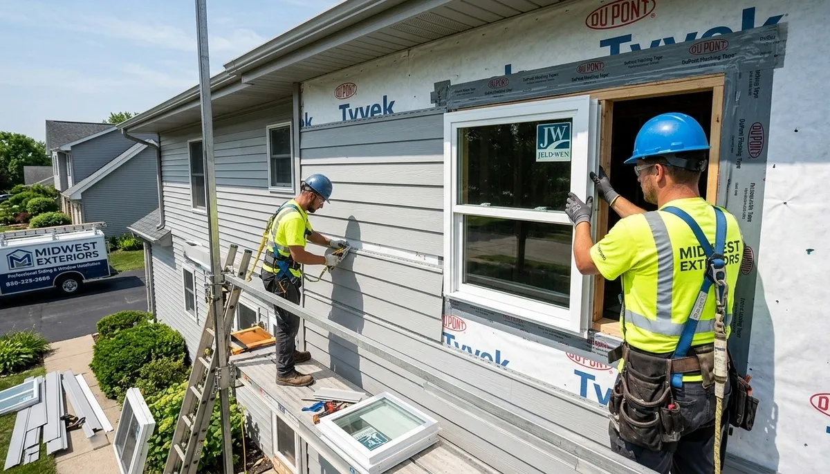 Vinyl siding and window replacement by Next Level Exteriors in Orlando, FL